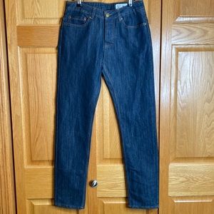 Denim & Company dark wash men’s slim jeans size 30 button fly